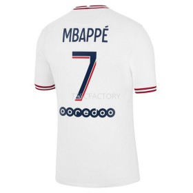 Koszulka Paris Saint-Germain Kylian Mbappé 7 Czwarty Koszulki Piłkarskie 2021-2022 Krótki Rękaw